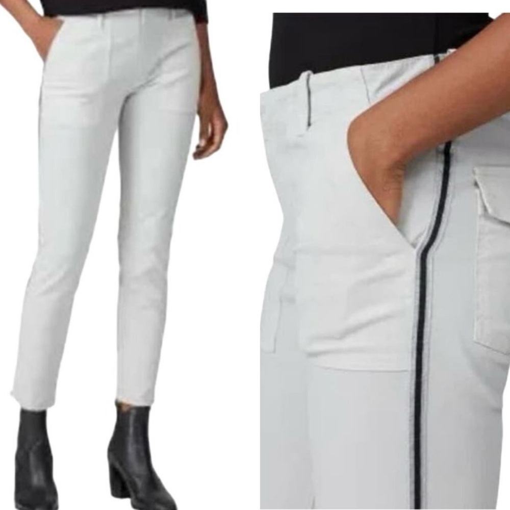 NILI LOTAN Grey Gray Jenna Tuxedo Stripe Pants - Sz 10